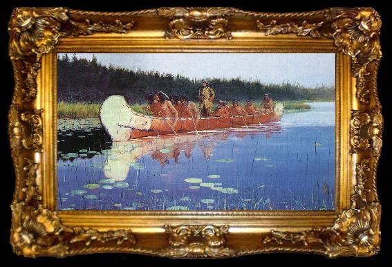 framed  Frederick Remington Great Explorers, ta009-2